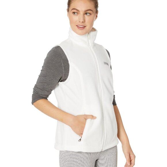 Columbia Women's Benton Springs Fleece Vest XS Petite Sea Salt - Like New! - Picture 12 of 13